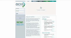 Desktop Screenshot of acro.co.za
