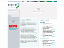 Tablet Screenshot of acro.co.za