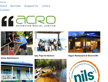 Tablet Screenshot of acro.com.au